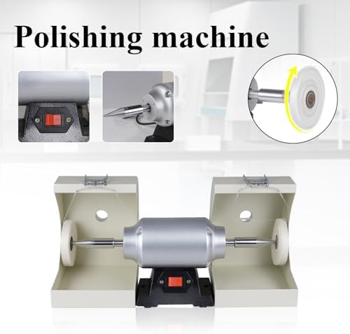 550W Dental Double Top Lab Bench Buffer Polisher 3000RPM for Casting Jewelry Polishing Machine