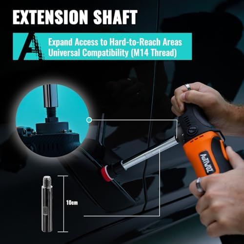 AUTIWOZ W03 Mini Rotary Buffer Polisher, Car Buffer Detail Kit