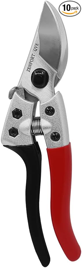 Zenport QV8-10PK Pruning Shear, Red, 10