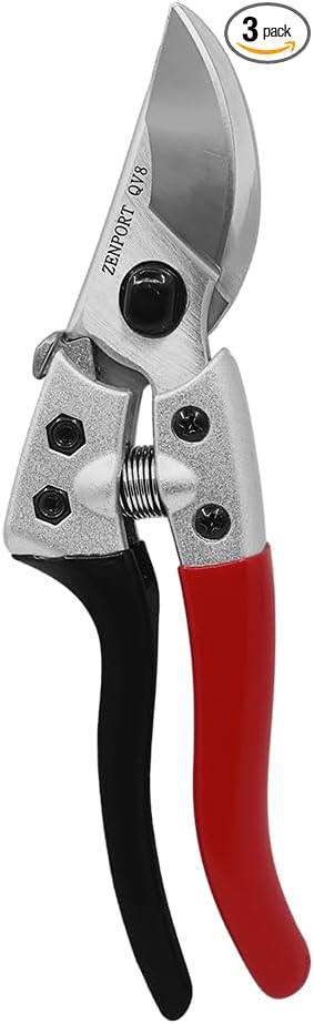 Zenport Industries QV8-3PK Hand Pruner, Red