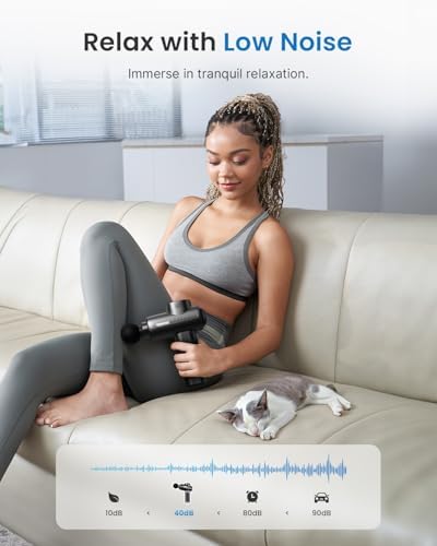 RENPHO Active Massage Gun Deep Tissue, Percussion Handheld Neck Massager