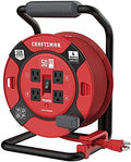 CRAFTSMAN 50 Ft. Retractable Extension Cord Reel, 4 Outlets