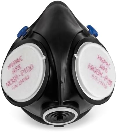Miller LPR-100 Gen. II Half Mask Respirator, Nuisance OV Relief S/M - Welding Respirator Mask with Filters - P100 Respirator Mask for Filtrating Particulates & Aerosols - Respirator Under Helmet