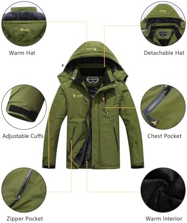 Men's Ski Jacket Winter Coat