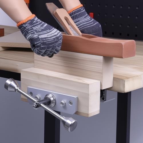 11-Inch Front-Mounted Woodworking Vise, CNC-Machined Precision Bench Vise for Woodworking Workbenches