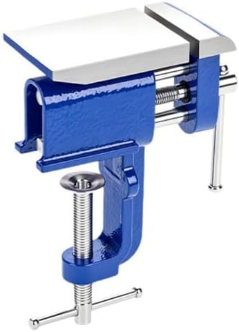 Industrial Bench Vise Workbench Metal Clamping Device With Flat Work Surface Double Guide For Alignment Suitable For Handcrafting General Repairs And Workshop Bench Use