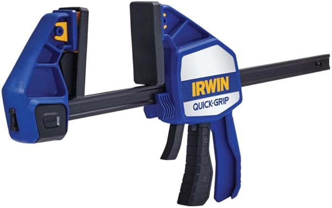 IRWIN QUICK-GRIP Bar Clamps for Woodworking, One-Handed, Heavy-Duty, 12" (1964712)