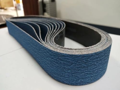 1-1/2" x 30" Zirconia Alumina Sanding Belts 100 Grit 10PC for Metal Knife Making