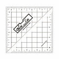 Bloc Loc Brand Half Square Acrylic Triangle Ruler, 4.5x4.5 Inches - Quilting Ruler for Sewing and Crafting Projects