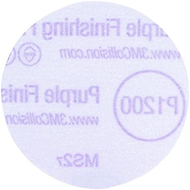 3M 30368 Hookit Purple 3" P1200 Grit Finishing Film Disc
