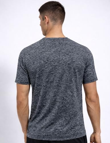 Liberty Imports 5 Pack Men's Active Quick Dry Crew Neck T Shirts