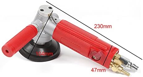 4" Pneumatic Wet Stone Polisher Air Wet Marble Grinder Granite Wet Air Sander 4300RPM
