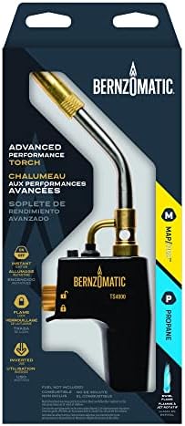 Bernzomatic TS4000 Trigger Start Torch 361524 (TS4000 Torch + 3 Pack Map Pro Gas)