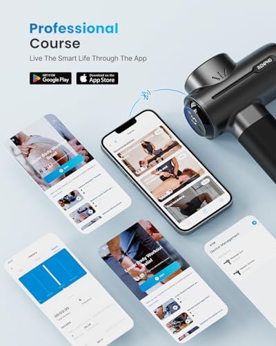 RENPHO Active+ Thermacool Deluxe Massage Gun, Charging Stand, Heat and Cold
