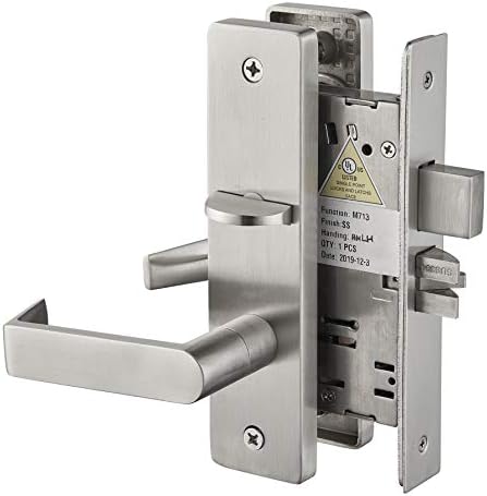 Escutcheon Commercial Heavy Duty Mortise Lock Handle Set (Dormitory Function)