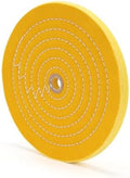 SCOTTCHEN 10 inch Buffing Polishing Wheel Yellow (42 Ply) for Bench Grinder with 3/4" Arbor Hole - 1 Pack