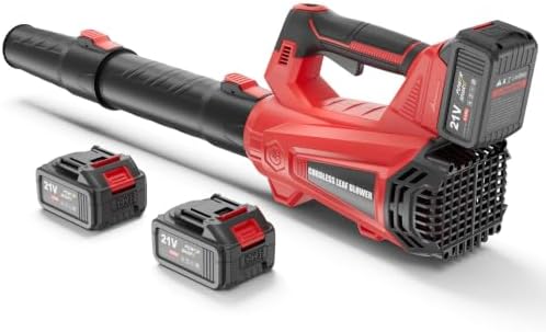 930CFM Electric Leaf Blower Cordless with 2 X 4.0 Batteries and Charger