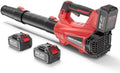 930CFM Electric Leaf Blower Cordless with 2 X 4.0 Batteries and Charger