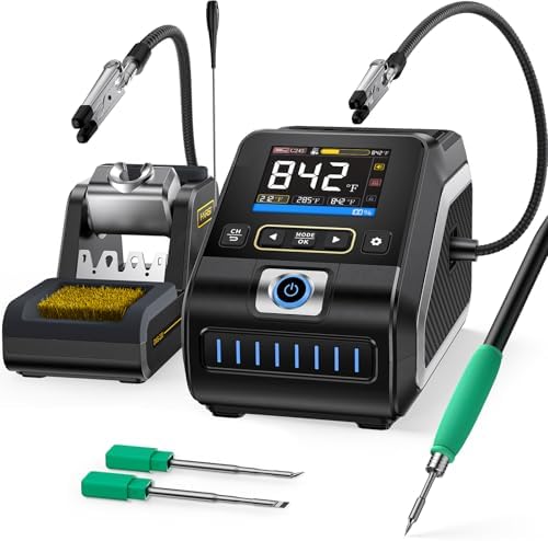 FNIRSI DWS-200 200W High Power Soldering Station Kit,2 Helping Hands