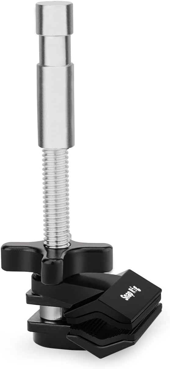 PROAIM SnapRig Mounting End Jaw Vise Grip/Clamp with 5/8” Baby Pin. Standard 3/8”-16 Mount. Clamping Range up to 2”. Payload up to 20kg / 40lb. (CL217)