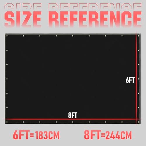 YESWELDER Silicone Coating Fiberglass Welding Blanket 6 x 8ft
