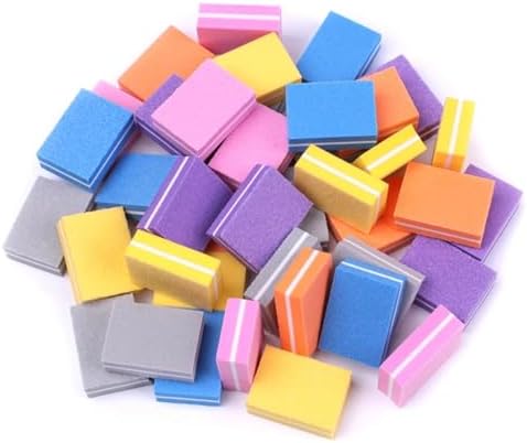 Sponge Nail Buffers 300pcs Mini Nail File 100/180 Disposable Buffer Block Sponge Women Manicure Tool Polish UV Gel Lime a Ongle Wholesale(Purple)