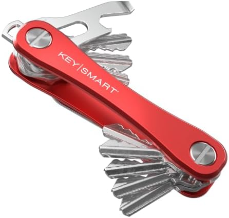 KeySmart Rugged Keychain Multitool Key Holder, Up to 14 Keys