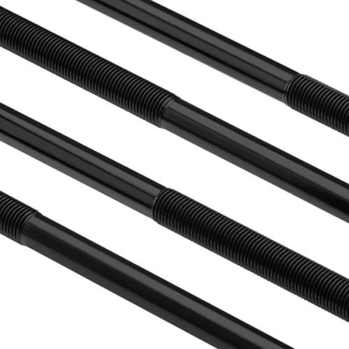 Supreme Suspensions - 4X Heavy-Duty Square Bend U-Bolts for Lifted Applications => 12" Long x 2.5" Wide x 9/16" Threads
