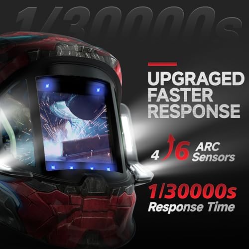 ANDELI Auto Darkening Welding Helmet with Light,with Internal Display