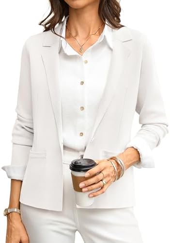 GRACE KARIN Womens Sweater Blazer Jackets Business Casual Work Cardigan
