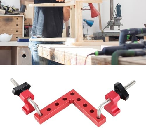 Durable 90° Placement Square Woodworking Mount for Accurate Right Angle Measurement for Boxes, Photo Frames, Aluminum Alloy (100mm)