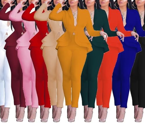 Aro Lora Pant Suits for Women Dressy Casual 2 Piece Outfits