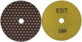 4" Dry Stone & Concrete Polishing Pad, 1.5mm Segment Height, 100 Grit