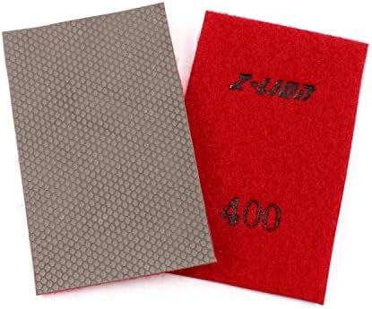 Z-Lion Diamond Abrasive Paper Sheets 400 Grit Diamond Sandpaper Nylon Back for Grinding Stone Glass Ceramic(1 Pcs)