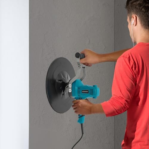 Electric Cement Mortar Trowel Sander, 850W Concrete Wall Grinder Polisher, 6-Speed Adjustable, with 3 Grinding Discs, Ergonomic Handle, for Indoor Wall, Ceiling, Plaster, DIY & Home Improvement