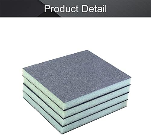 Utoolmart Sanding Sponge Sanding Blocks, 150 Grit Wet Dry Sandpaper Sponge, Washable and Reusable Sand Sponge Kit, for Kitchen Cookware Cleaning and Rust Removal of Rusted Metal, Blue, 8 Pcs
