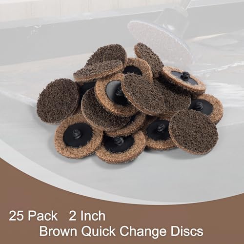 25 PCS Sanding Discs 2 Inch Coarse Quick Change Disc with 1/4" Shank