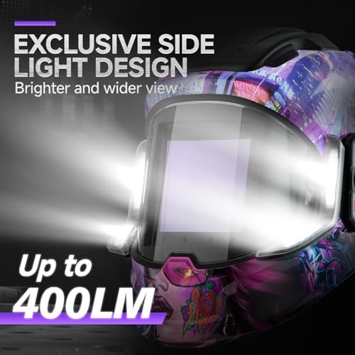 ANDELI Auto Darkening Welding Helmet with Light,with Internal Display