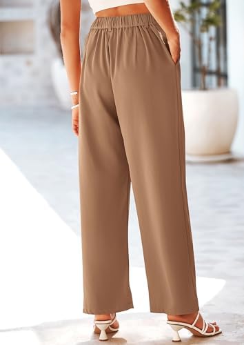 PRETTYGARDEN Women's Flowy Wide Leg Dress Pants