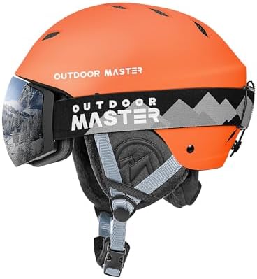 OutdoorMaster Kelvin Ski & Snowboard Helmet Set with RPO Goggles