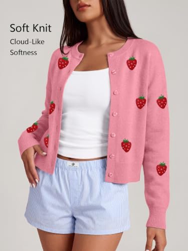 Trendy Queen Cropped Cardigan Sweaters for Women Fall Fashion Clothes 2026