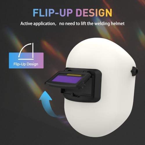 SHINE Flip Up Sugar Scoop Welding Hood,2x4 Welding Helmet