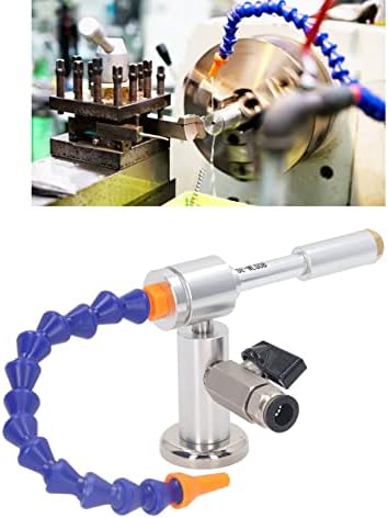 Diydeg Cold Air Dry Cooling Gun, 7 Bar 520Btu Cold Air Gun with Flexible Tube, Aluminum Alloy Dry Cooling Airflow Machine for Milling Drill, Welding (08 Miniature + Magnetic Base)