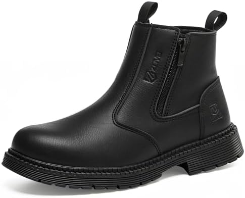 Steel Toe Boots for Men & Women,Slip On Work Boots for Construction
