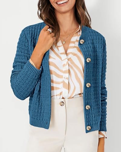 PRETTYGARDEN Women's Fall Lightweight Cardigan Sweaters