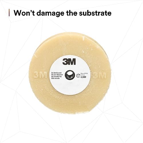 3M Stripe Off Wheel Adhesive Remover – Eraser Wheel – Removes Decals, Stripes, Vinyl, Tapes and Graphics 4” Diameter x 5/8” Thick 07499 (Pack of 5)