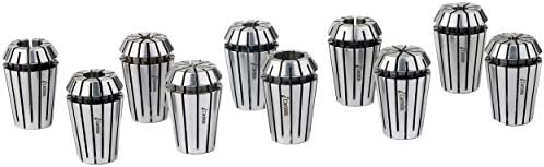 Ultra TIR 0.0002" Precision ER20 Collet Set INCH 11PC for CNC Engraving Machine & milling Lathe Tool 1/8 to 1/2