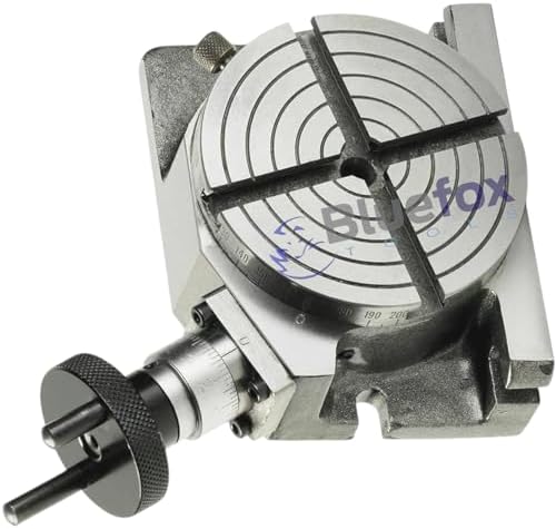 4" Rotary Table – Precision 4-Slot Milling Table for Horizontal/Vertical Mounting – Machinist Tool for Milling, Drilling, Indexing & Metalworking