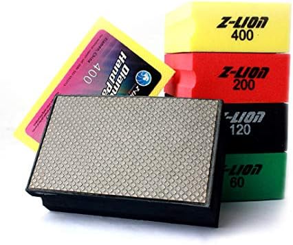 Z-Lion Electroplated Diamond Hand Polishing Pads Foam Back for Granite Marble Stone Glass Ceramic(4pcs/Set)