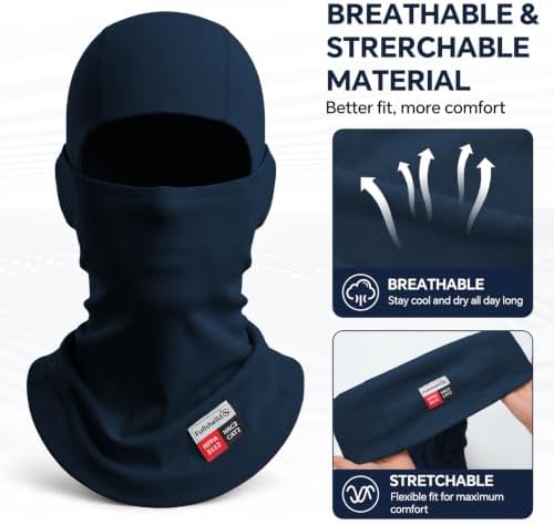 Fullsheild FR Balaclava CAT2 7oz Flame-Retardant Cotton Face Mask, NFPA2112